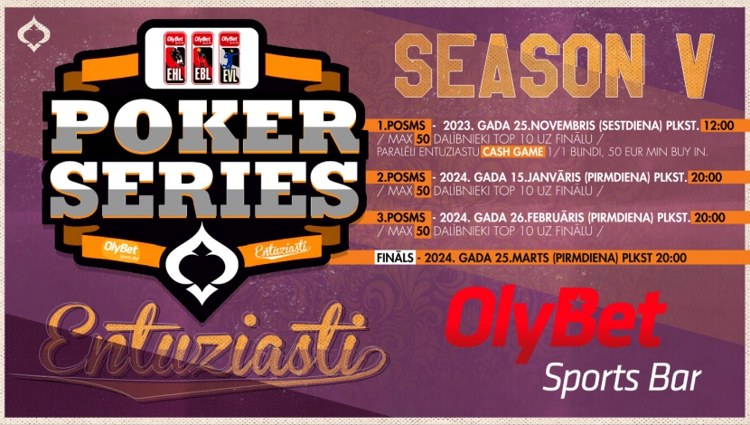OlyBet Entuziastu Pokera Sērija 2023/2024 - 1.posms