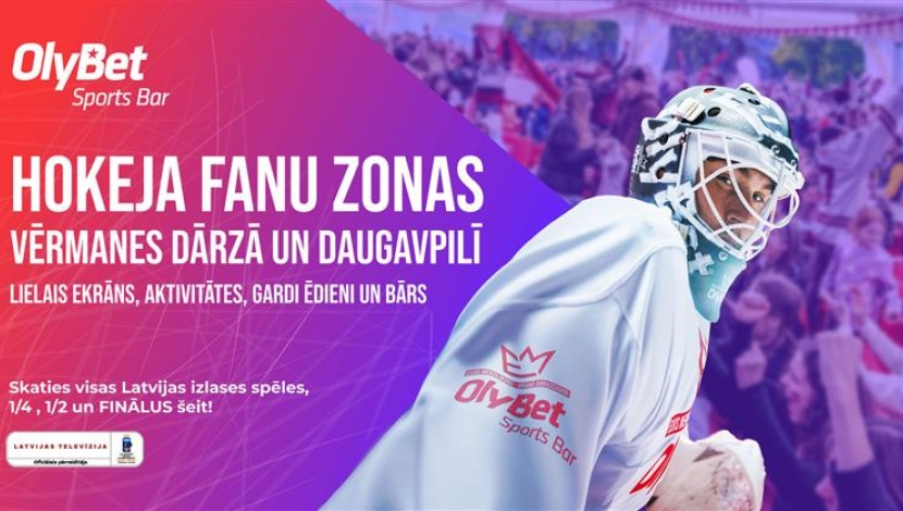 Hokeja pavasaris atgriežas Latvijā kopā ar OlyBet Sports Bar