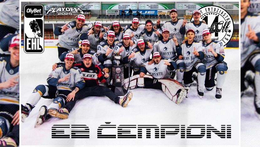 OLYBET EHL E2 DIVĪZIJAS NAMEJA KAUSA IZCĪŅAS ČEMPIONI - TĒRVETE