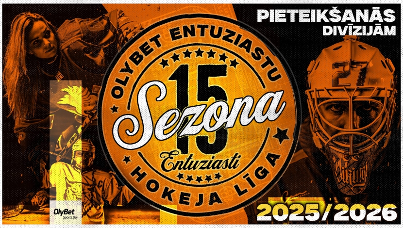 Rezervē vietu divīzijā OlyBet EHL 15.sezonā
